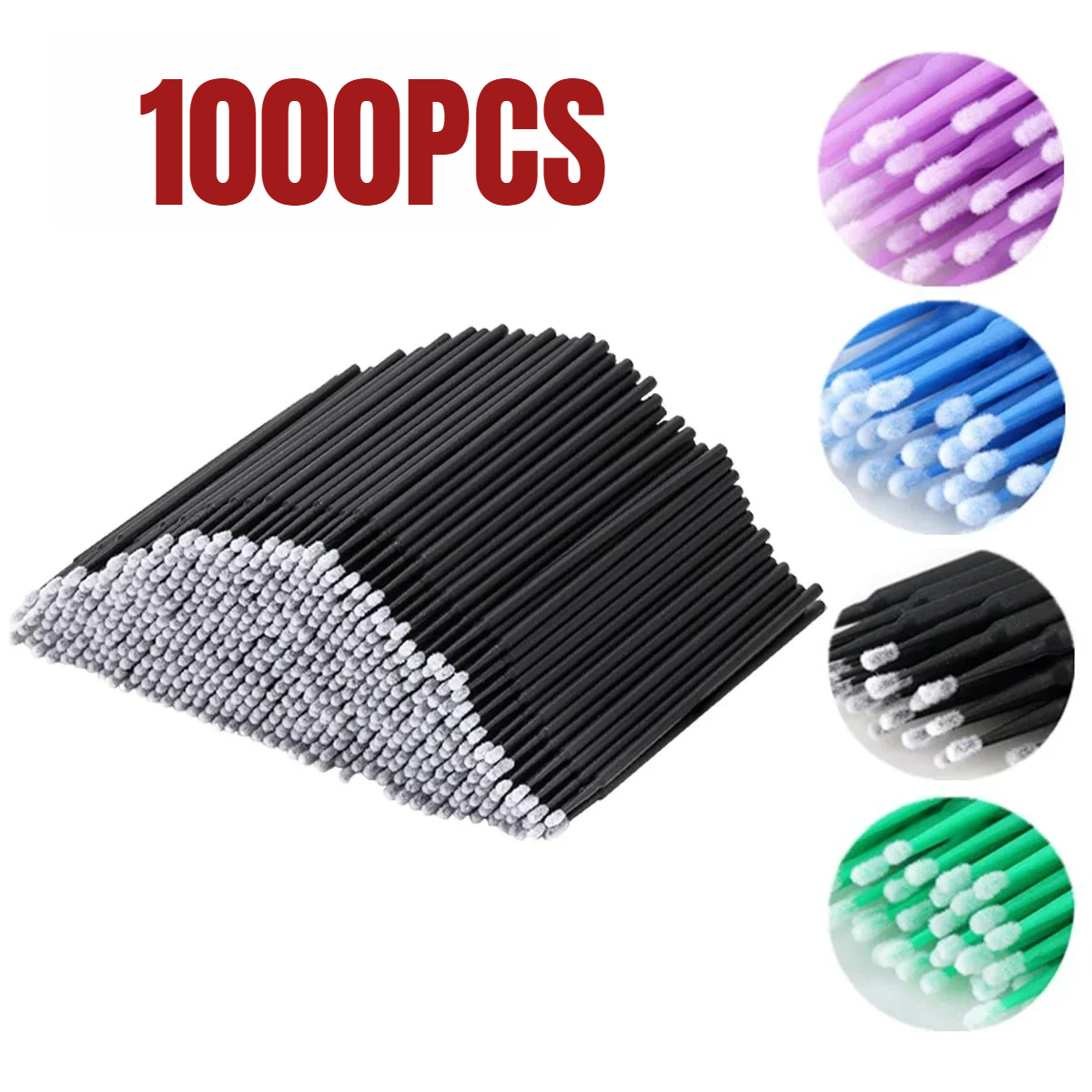 Beauty Makeup & D Anime Studio - 1000/500PCS Wimperreinigingsborstel Zeer Kleurrijke Schoonheid Make-up