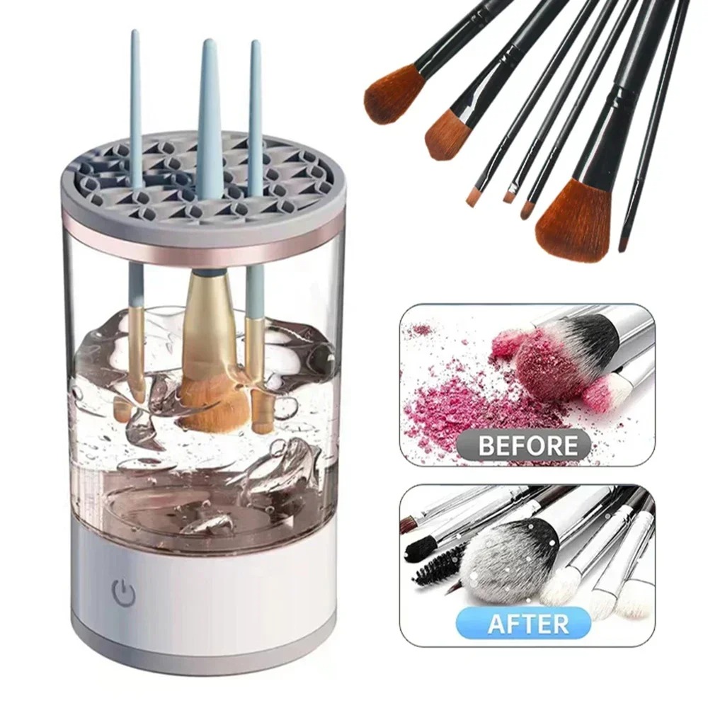 Beauty Makeup Products - Automatische elektrische make-up kwastenreiniger met USB-aansluiting,