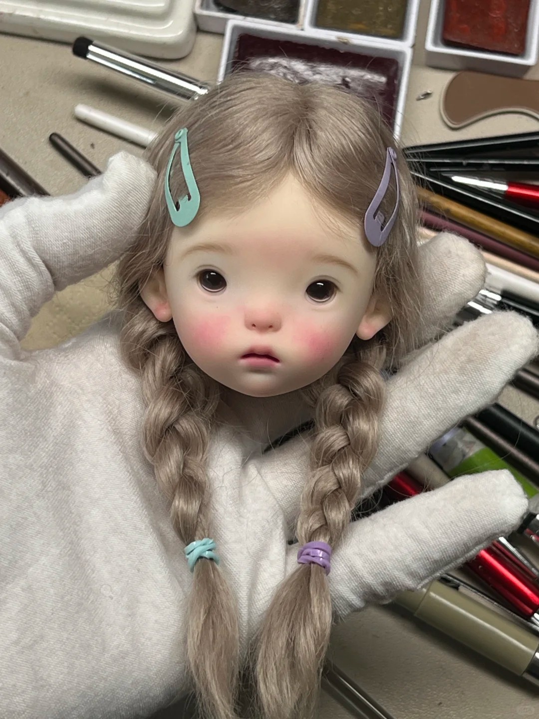 Just Beauty Makeup - SD BJD pop 1/6 Landoudou hoofd