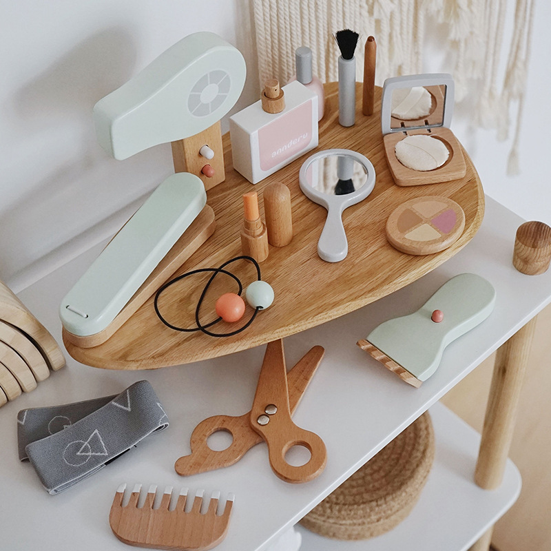 Makeup Beauty Makeup Game - Nieuwe kinderen houten simulatie make-up speelgoedset