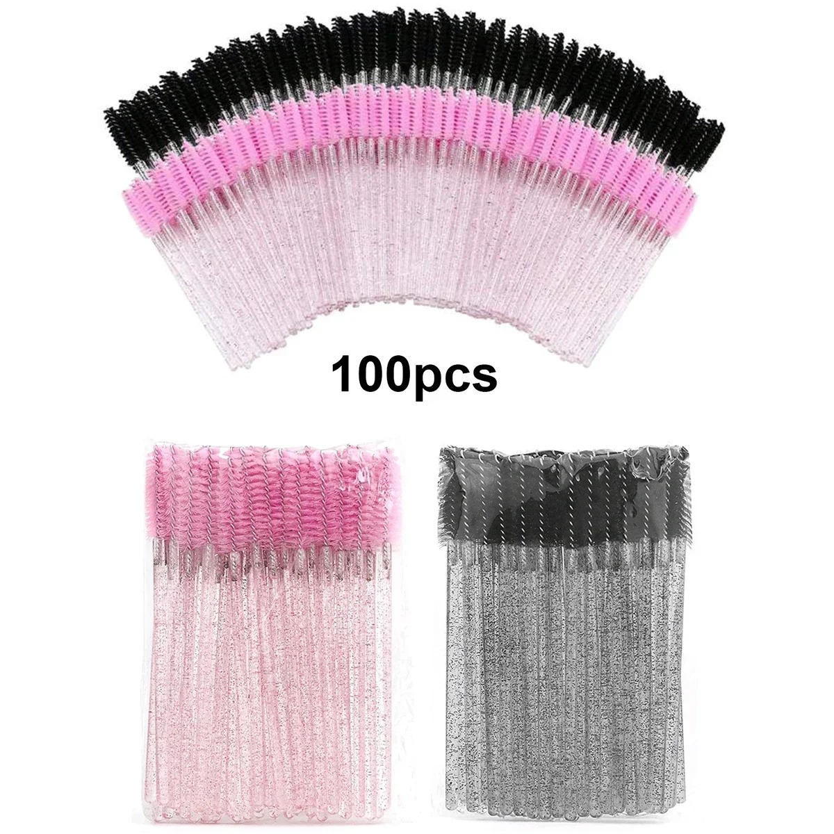 Beauty Makeup Products - 100 Stuks Wegwerp Wimperborstels Spoolies Micro