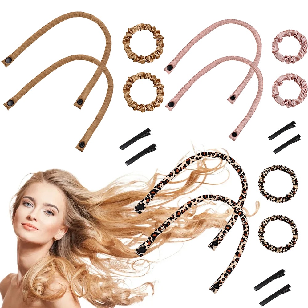 Hair Curling Wand - 6 stuks zachte haarrollers, geen warmte