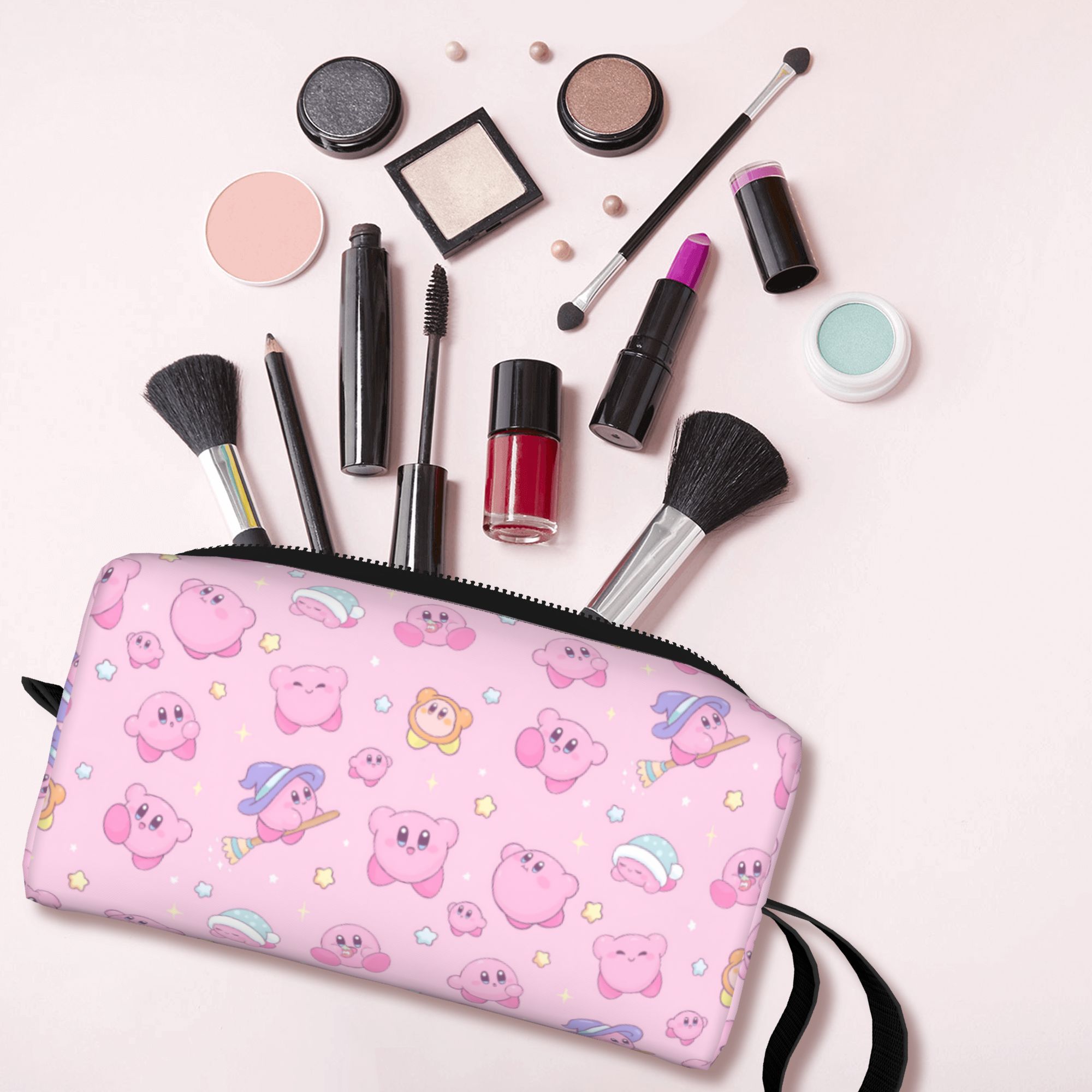 Makeup Beauty Makeup Game - Aangepaste Kawaii K-Kirbys reistoilettas voor vrouwen