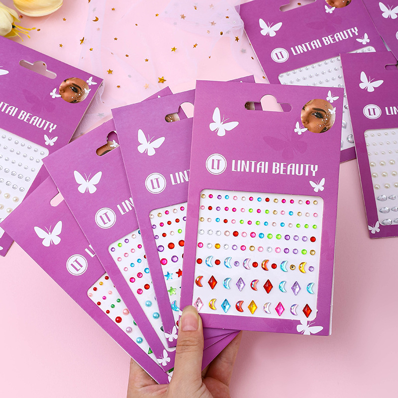 Beauty Makeup & D Anime Studio - Heetverkopende gezichtsjuwelen stickers zelfklevend waterdicht traanvormige