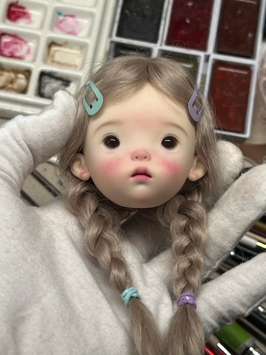 SD BJD pop 1/6 Landoudou hoofd - Just Beauty Makeup recensie en prijs