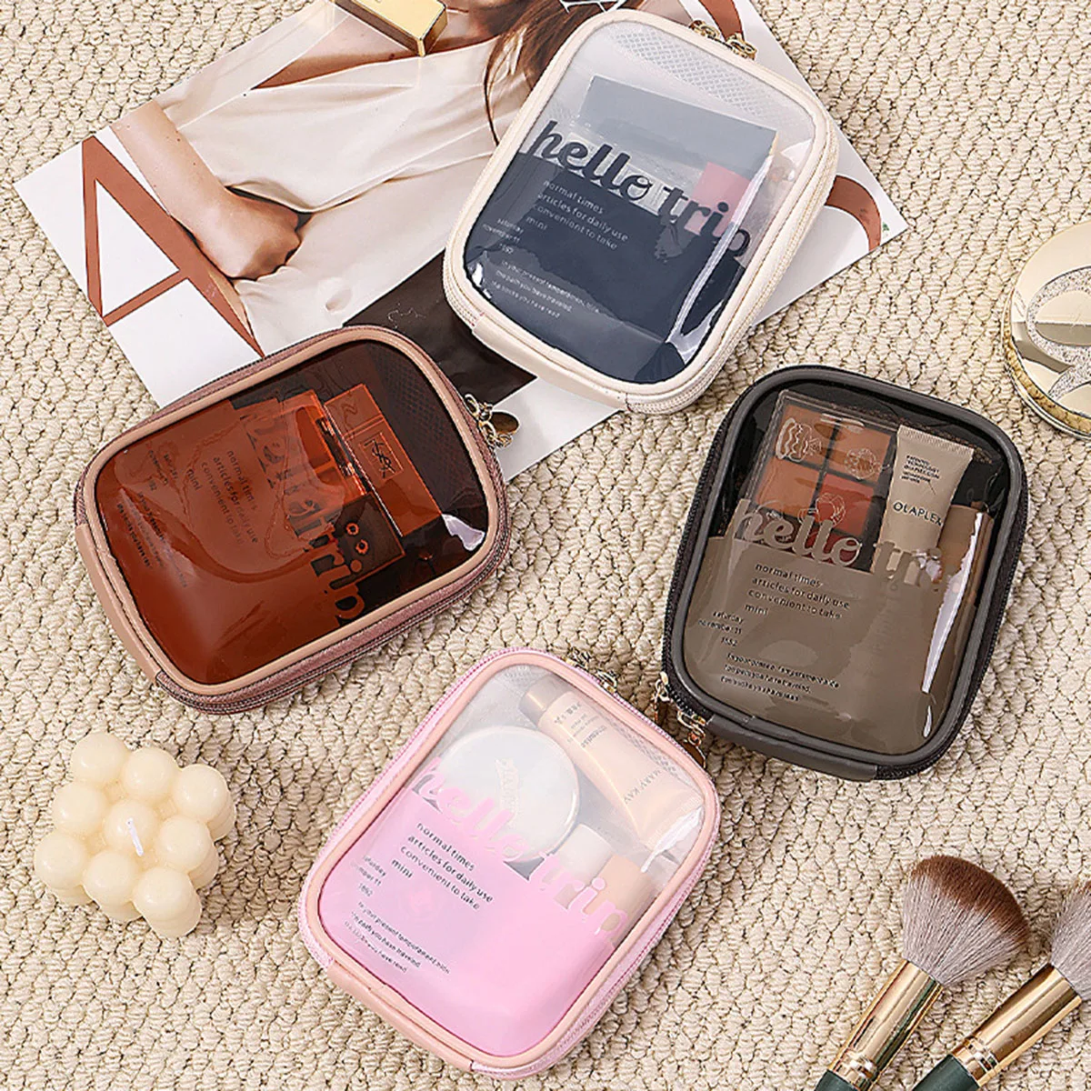 Transparante draagbare cosmeti - Beauty Kiss Makeup recensie en prijs